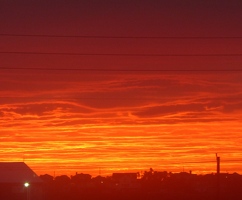 Sunset from our hotel room